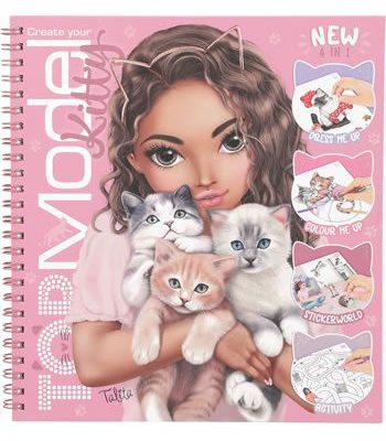 Create Your TOPModel Kitty Colouring Book