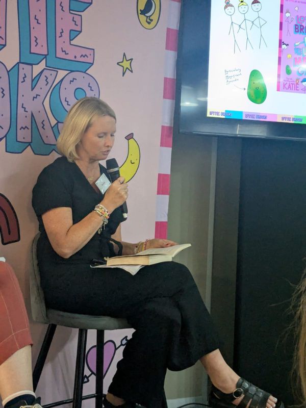 Author Reading to Students During School Visit