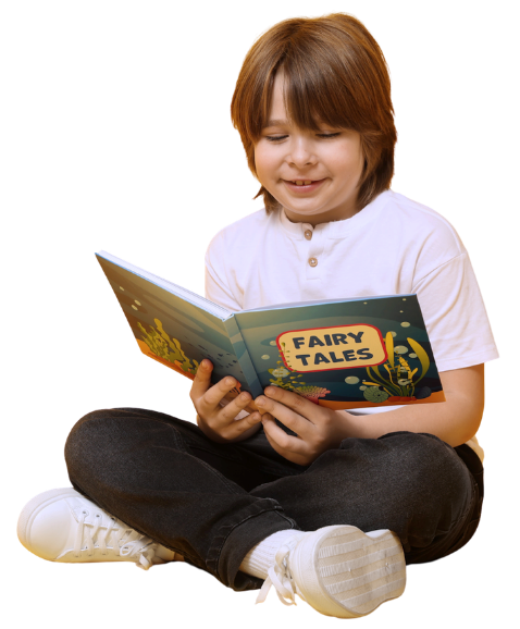 Young Reader Discovering the Magic of Books